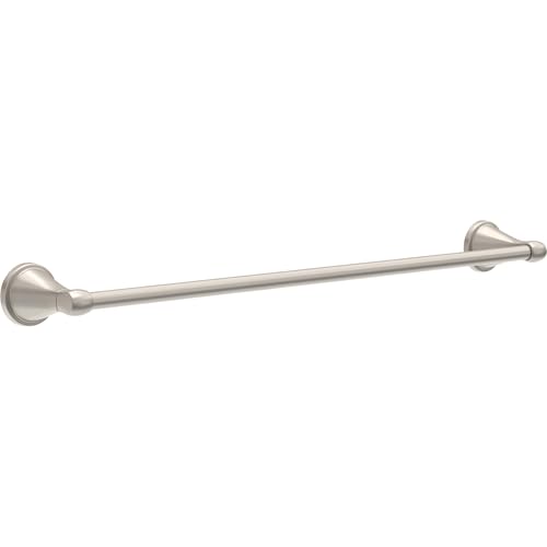Delta Faucet Becker (1-Pack) 24" Bathroom Towel Rack/Bar, SpotShield Brushed Nickel, Wall Mounted BCK24-DN - color: Spotshield Brushed Nickel