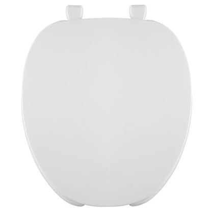 Centoco Round Toilet Seat, Residential/Light Weight Commercial, White | Residential or Light Weight Commercial, Open Front with Cover, Plastic, Made in the USA, DSAMAZ22-001 - color: White, size: Round, style: Open Front / Made in the USA