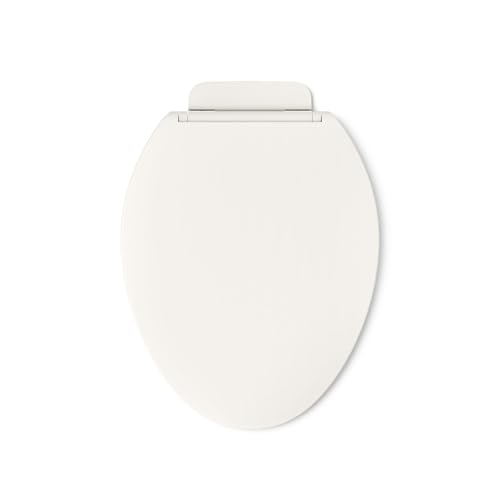 Kohler K-27331-96 Glissade ReadyLatch Quiet Close Elongated Toilet Seat, Biscuit - color: Biscuit, size: ELONGATED