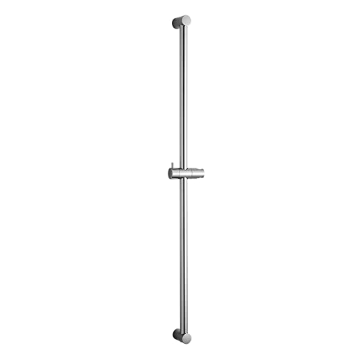 OFFO Shower Slide Bar 40 in Adjustable Installation Distance 20-39 in with 360° Adjustable Handheld Shower Head Holder for Bathroom, Screw Wall Mounted, Chrome Finish - color: Chrome, size: 40 in