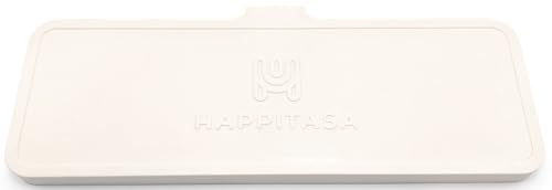 Silicone Soap Dish Tray and Sponge Holder with Drain Chute, Rectangular, Kitchen and Bathroom Sink Organizer (Vanilla Cream, 12"x4") - color: Vanilla Cream, size: (LG) 12"x4"
