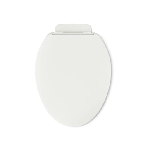 KOHLER K-26801-NY Impro ReadyLatch Quiet Close Elongated Toilet Seat, Dune, Grip-Tight Hardware, Quiet-close Lid Prevents Slamming - color: Dune, size: Elongated