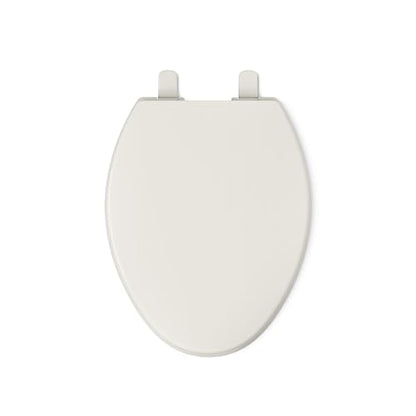 KOHLER K-4774-47 Brevia Elongated Toilet Seat with Quick-Release Hinges And Quick-Attach Hardware For Easy Clean, Almond - color: Almond, size: Elongated