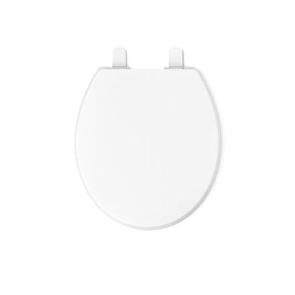 KOHLER 20111-0 Brevia, Slow Close Toilet Seat, Round Toilet Seat, Grip-Tight Bumpers Quick-Attach Hardware, White - size: Round