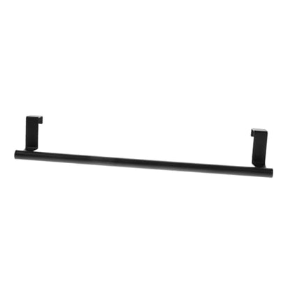 WOONEKY Stainless Steel Over Door Towel Rack Space-Saving Towel Holder for Bathroom and Kitchen and Stylish Cabinet Door Hanger for Multiple Finish