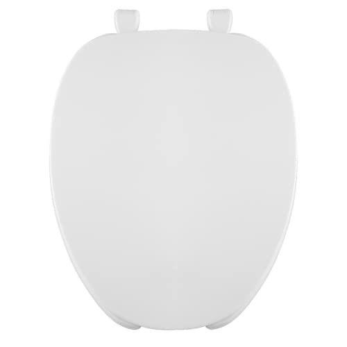 Centoco Elongated Toilet Seat, Open Front, Residential/Commercial, White | Heavy Duty Hinge, Plastic, Open Front with Cover, Regular Duty Residential or Light Weight Commercial Use, 620-001 - color: White, size: Elongated, style: Open Front