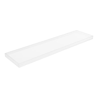 Acrylic Bathtub Tray, 29.9x7.9 Inch Bath Tray with 66lbs Capacity, 8mm Thick Spa Tub Shelf for Wine Book Tablet, Clear/Clear Black/Pure Black (Clear) - color: Clear