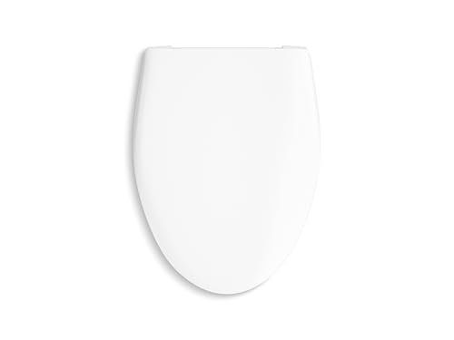 Kohler K-30783-0 Lithe Quiet-Close Elongated Toilet seat with Grip Tight Bumpers, White - style: Lithe