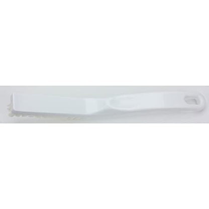 SPARTA Detail Brush Grout Brush, Crevice Brush with Hanging Hole for Bathroom, Kitchens, Countertop, Plastic, 9 Inches, White - color: White, size: 9 Inches