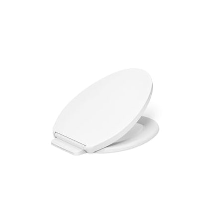 KOHLER K-26801-0 Impro ReadyLatch Quiet Close Elongated Toilet Seat, White Toilet Seat, Grip-Tight Bumpers, New Home Essentials, Slam Prevention - color: White, size: Elongated