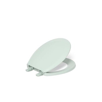 Kohler K-4662 Lustra Q2 Round Closed-Front Toilet Seat with Quick-Release and Qu, Seafoam Green