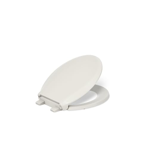 KOHLER 4639-RL-47 Cachet ReadyLatch Round Toilet Seat Soft Close, Almond - color: Almond, size: Round