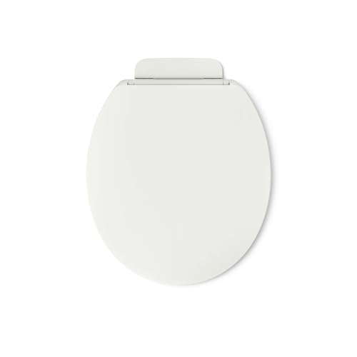 KOHLER K-26802-NY Impro ReadyLatch Quiet Close Round Toilet Seat, Soft Close Lid, Compatible with Round Toilets, Dune - color: Dune, size: Round