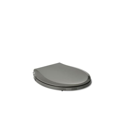 KOHLER 4639-RL-NY Cachet ReadyLatch Round Toilet Seat Soft Close, Thunder Grey (Pack of 2) - color: Thunder Gray, size: Round (Pack of 2)