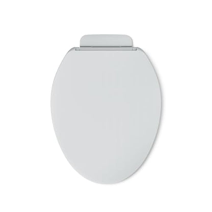KOHLER K-26801-95 Impro ReadyLatch Quiet Close Elongated Toilet Seat, Grip-Tight Bumpers, New Home Essentials, Slam Prevention, Ice Grey - color: Ice Gray, size: Elongated