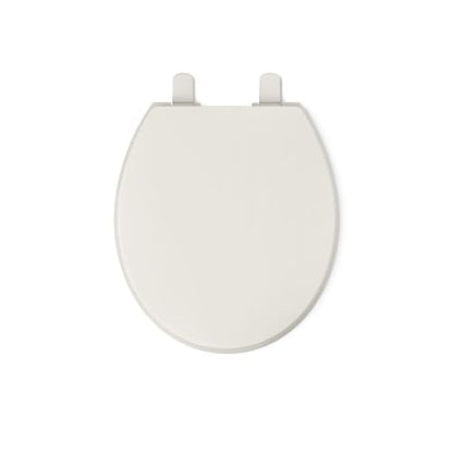 KOHLER K-4775-47 Brevia Round Toilet Seat with Quick-Release Hinges And Quick-Attach Hardware For Easy Clean, Almond - color: Almond, size: Round
