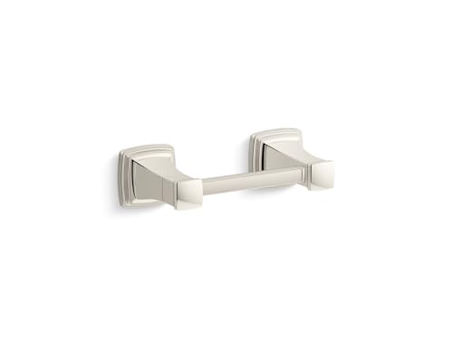 Kohler K27413-SN Riff Wall Mounted Spring Bar Toilet Paper Holder Vibrant Polished Nickel - color: Vibrant Polished Nickel, style: Toilet Tissue Holder