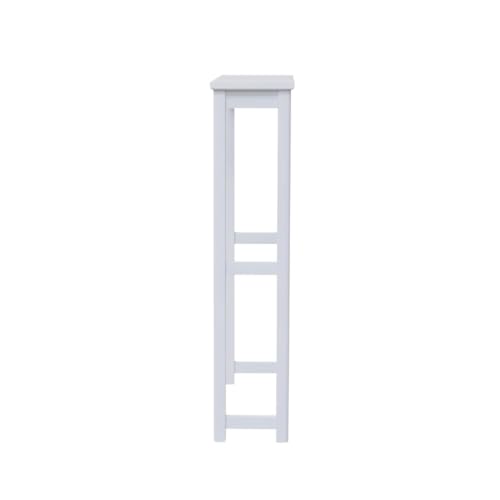 Dorset Over-the-Toilet Storage Shelf – 27" W x 37" H Space Saver Rack with Single Open Shelf for Towels & Toiletries – Minimalist Modern Design & Easy Assembly Bathroom Organizer by Alaterre Furniture | 27”W x 37”H White Space Saver Rack with Single Open