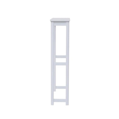 Dorset Over-the-Toilet Storage Shelf – 27" W x 37" H Space Saver Rack with Single Open Shelf for Towels & Toiletries – Minimalist Modern Design & Easy Assembly Bathroom Organizer by Alaterre Furniture | 27”W x 37”H White Space Saver Rack with Single Open