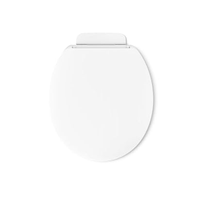 KOHLER K-26802-0 Impro ReadyLatch Quiet Close Round Toilet Seat, White Toilet Seat, Grip-Tight Bumpers, New Home Essentials, Slam Prevention - color: White, size: Round