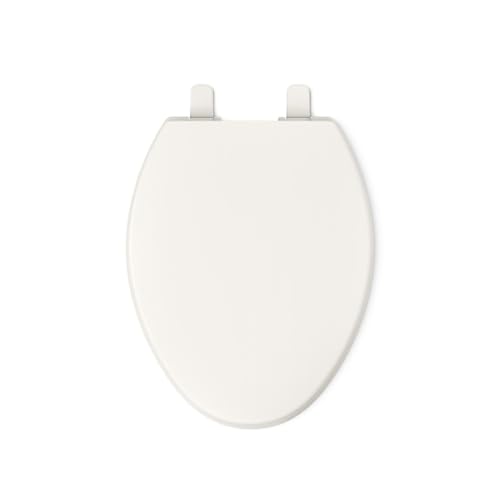 KOHLER K-4774-96 Brevia Elongated Toilet Seat with Quick-Release Hinges And Quick-Attach Hardware For Easy Clean, Biscuit (Pack of 2) - color: Biscuit, size: Elongated (Pack of 2)