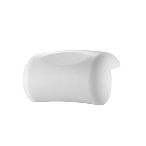 Bath Pillow Bathtub Pillow, Bath Pillows for Tub Head and Neck Support, Waterproof Bath Tub Pillows with Strong Non-Slip Suction Cups, Relaxing Bath Accessories for Soaking, Spa White