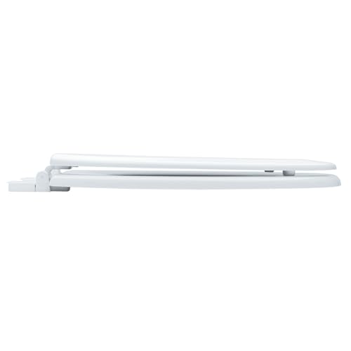 PROFLO PFTSEC2000 Elongated Closed-Front Toilet Seat with Quick Release and Easy Clean - White - size: 18.5 inches x 14 inches