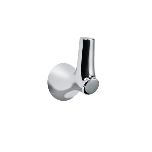 AVICCI 5 Pack Towel Hooks Polished Chrome Coat Hooks, Zinc Alloy Heavy Duty Bathroom Hooks Wall Mounted for Robes & Towels Hand Towel Hook Holder Kitchen, Bathroom Accessories - color: Polished Chrome