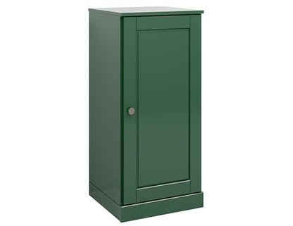 100% Solid Wood Bathroom Cabinet, Wood Door, Green, 16.5" w x 35.75" h x 15.5" d, Renewable Eco-Friendly Wood, Made in Brazil - color: Green, style: Raised Panel Door