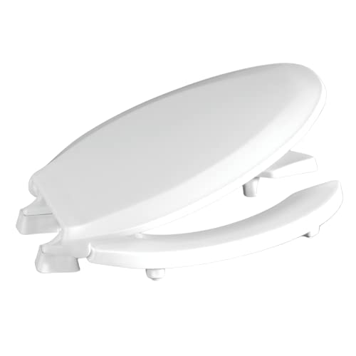 Centoco 2 inch Raised Toilet Seat for Seniors, Round, Open Front, White | Open Front with Cover, Plastic, Made in the USA, HL460STS-001 - color: Round, size: 1 Pack, style: 2" Open Front