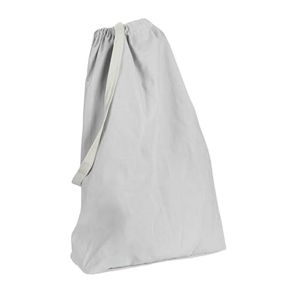 Household Essentials Door Hanging Laundry Bag, Washable Canvas Bag with Loop Handle, Holds Two Loads of Laundry, Great for Dorms and Small Spaces, Grey - color: Grey