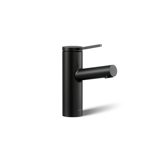 KOHLER K-35048-4N-BL Elate® Single-Handle Bathroom Sink Faucet, Single-Handle Bathroom Sink Faucets, 0.5 GPM, Matte Black - color: Matte Black, size: 0.5 GPM