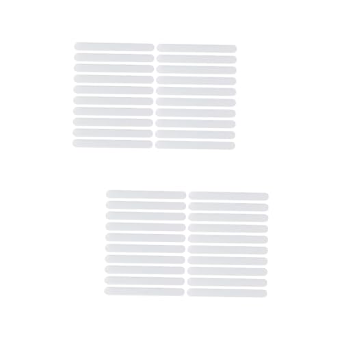 Mobestech 2sets Bathroom Skid Strips Self Adhesive Non Slip Stickers for Shower Bathtub Stairs Pools Safety Tread Stickers for Enhanced Slip Resistance and Elegant Design 20pcs*2