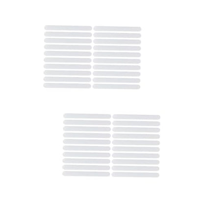 Mobestech 2sets Bathroom Skid Strips Self Adhesive Non Slip Stickers for Shower Bathtub Stairs Pools Safety Tread Stickers for Enhanced Slip Resistance and Elegant Design 20pcs*2