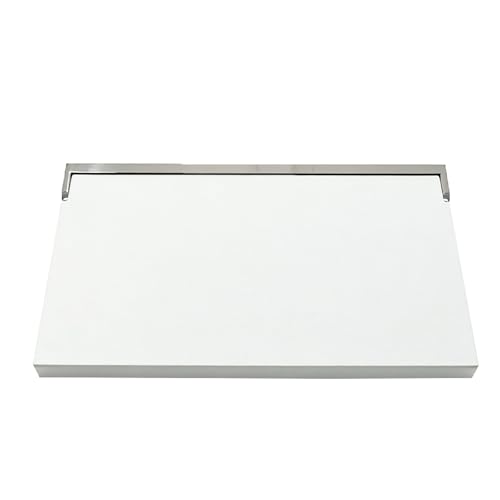 Transolid Preston Flip-Up Fold-Down Wall-Mount ADA Compliant Padded Shower Seat, 26 in. W x 15 in. D, White and Polished Chrome, PPS1526UP-01PC - color: White/Polished Chrome, size: 15"x26"