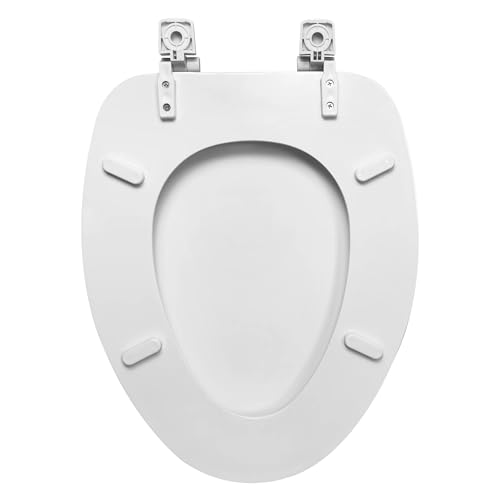 Elongated Toilet Seat in White