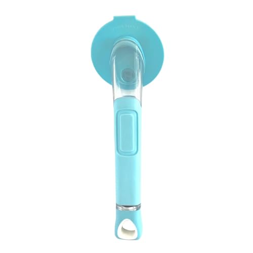 The Original Smiling Handle with Soap Dispensing for Scrub Daddy (Reg. TM) Sponge and Scrub Moji Sponge (Light Blue) - color: Light Blue