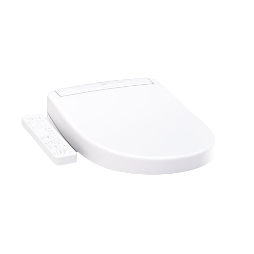 TOTO® WASHLET® S2 Electronic Bidet Toilet Seat with Instantaneous Water Heating, PREMIST and EWATER+ Wand Cleaning, Round, Cotton White - SW3345#01 - color: Cotton White, size: Round
