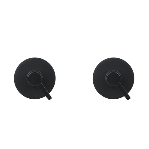 2-Pack Matte Black Resin Refillable Shampoo & Body Wash Bottles – Modern Bathroom Pump Dispenser Set, Durable Resin Shower Containers with Embossed Labels, Reusable Pump Bottle - color: 2pack Black Shampoo and Body Wash Set