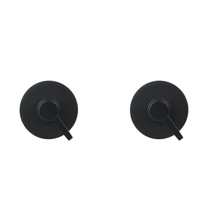 2-Pack Matte Black Resin Refillable Shampoo & Body Wash Bottles – Modern Bathroom Pump Dispenser Set, Durable Resin Shower Containers with Embossed Labels, Reusable Pump Bottle - color: 2pack Black Shampoo and Body Wash Set