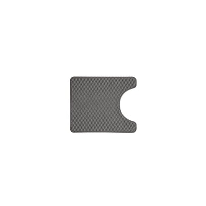 TYUU Toilet Rug, Thin Toilet Rugs U Shaped Washable Non Slip Absorbent Quick Dry Low Pile Toilet Mat, Dark Grey 20"x24" U Shape - color: Dark Grey, size: 1'8" X 2' (U-Shape)