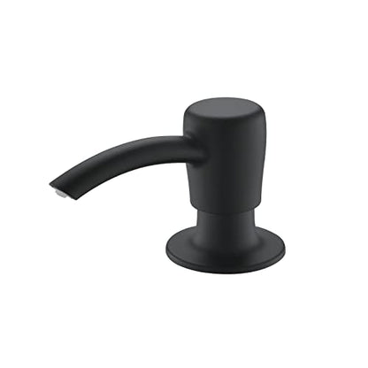 RULIA Kitchen Sink Soap Dispenser, Build in Sink Soap Dispenser, Deck Mounted Soap Dispenser, Matte Black RB2006 - color: Matte Black