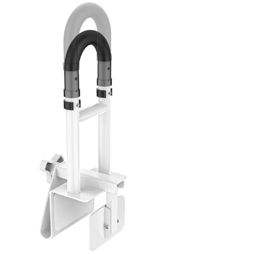 Bathtub Grab Bar,YuanDe 20x6 Inch Adjustable Bathtub Safety Rail | 18"-20" Height & Width Adjustment, Heavy-Duty Tub Handle for Elderly Seniors, Disabled & Injury Recovery - size: Adjustable