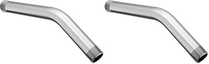 Moen 123815 Standard Shower Arm with 1/2-Inch Universal Threads, 8-Inch, Chrome (Pack of 2) - color: Chrome, size: 8 Inch (Pack of 2)