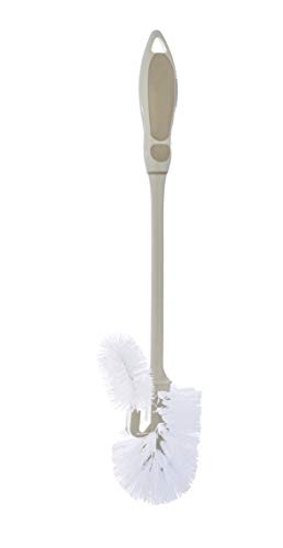 Superio Toilet Brush, Toilet Bowl Cleaning System with Scrubbing Wand, Under Rim Lip Brush for Bathroom - size: 1 Pack