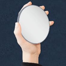 Zadro 20X Extreme Magnification Suction Cup Mirror, Gray
