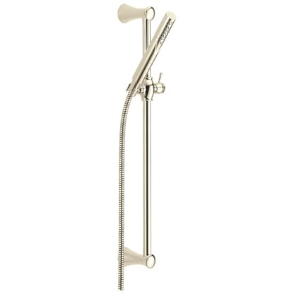 Delta Compel Slide Bar Hand Held Shower with Hose, Polished Nickel Detachable Shower Head, 1.75 GPM Flow Rate, Polished Nickel 57085-PN - color: Polished Nickel