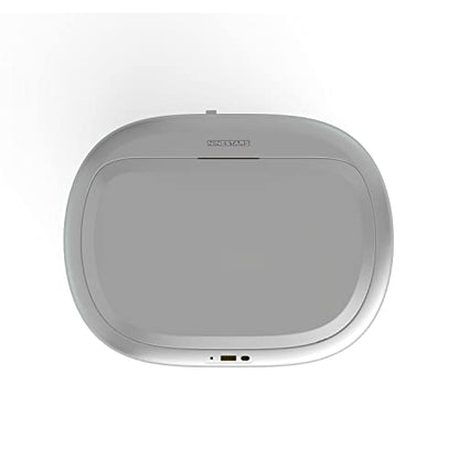 Ninestars DZT-80-24 Automatic Motion Sensor Trash Can with Adjustable Sensor Range, Stainless Steel Base, Silver Lid, 21 Gallon