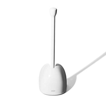 OXO Good Grips Toilet Plunger with Cover and Holder, White