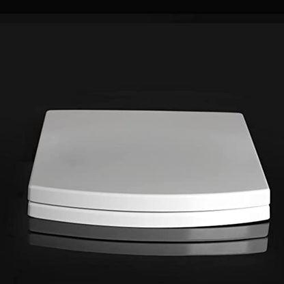 White Quick Release Toilet Seat Lid with 360 Adjustable Hinges for Easy Clean - Modern Luxury Design - size: 03a